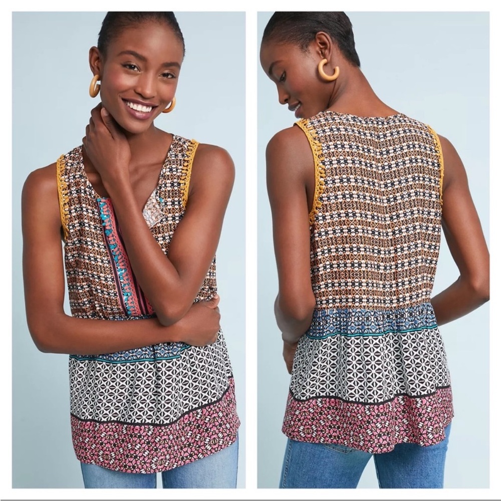 Anthropologie Ranna Gill Dahshur Top Shirt M